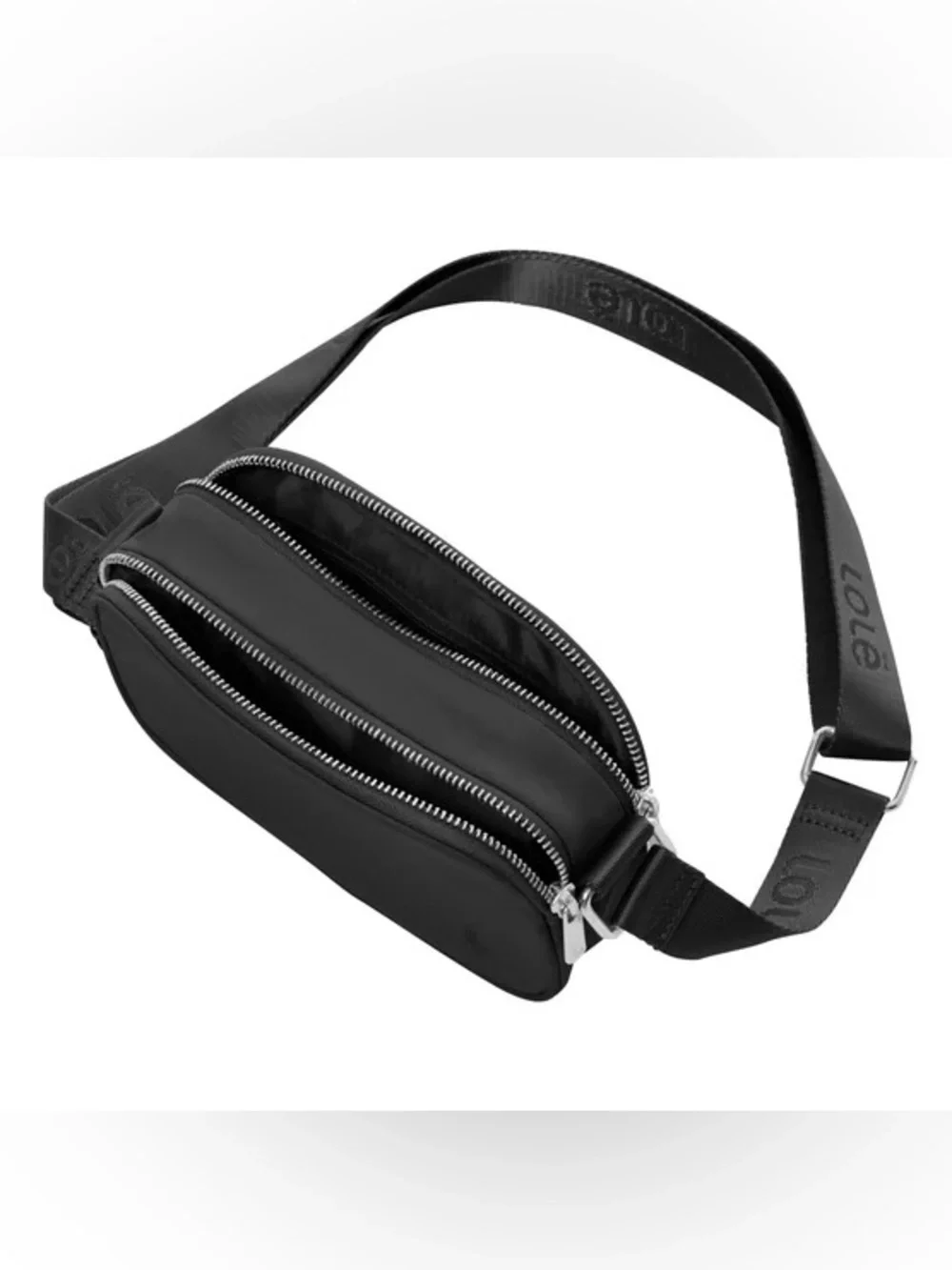 Löle Black Crossbody Bag with Adjustable Strap - Picture 4 of 5